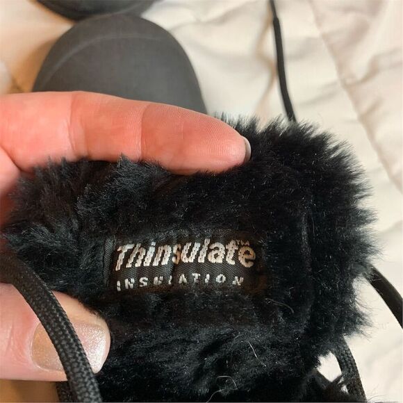 Sorel Women's Snow Angel Black Ankle Boots Size 8 Winter Lace Up - Picture 8 of 8